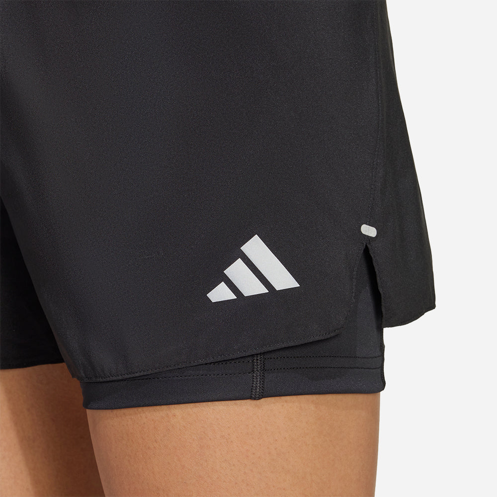 Quần Ngắn Thể Thao Nữ Adidas Adi365 Running Essentials 2In1 - Đen - Supersports Vietnam