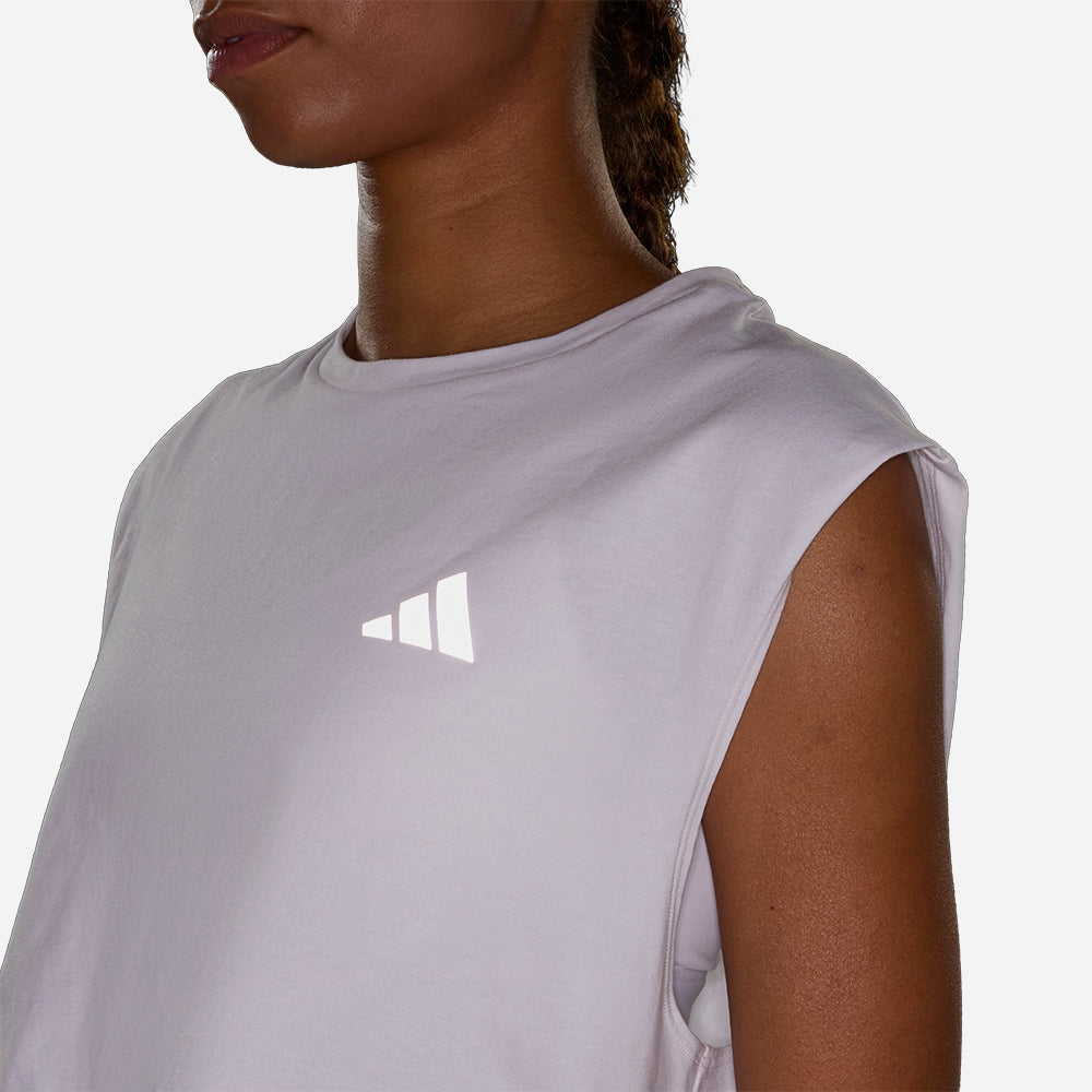 Áo Ba Lỗ Nữ Adidas Running Essentials Crop - Trắng - Supersports Vietnam
