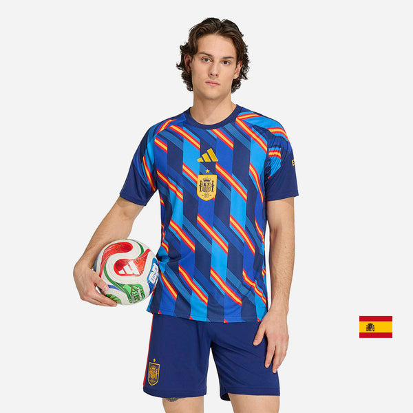 Áo Đá Bóng Nam Adidas Sân Nhà Tây Ban Nha Pre Match 26 Replica - Xanh Navy - Supersports Vietnam