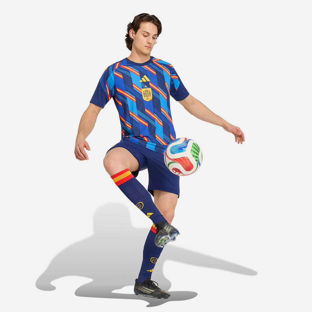 Áo Đá Bóng Nam Adidas Sân Nhà Spain Pre Match Replica - Xanh Navy - Supersports Vietnam