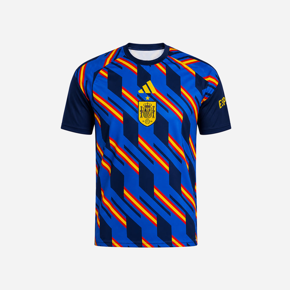 Áo Đá Bóng Nam Adidas Sân Nhà Spain Pre Match - Xanh Navy - Supersports Vietnam