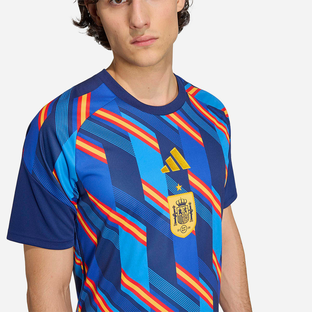 Áo Đá Bóng Nam Adidas Sân Nhà Spain Pre Match Replica - Xanh Navy - Supersports Vietnam