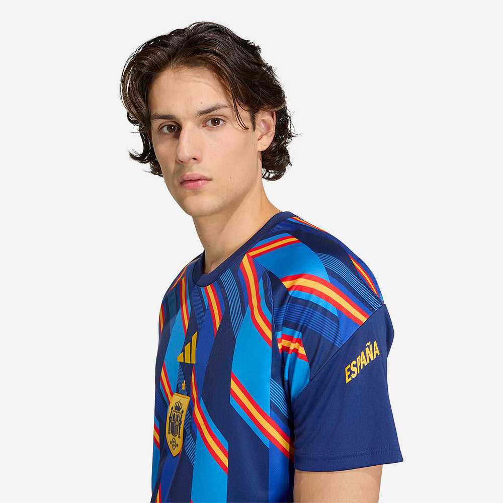 Áo Đá Bóng Nam Adidas Sân Nhà Spain Pre Match - Xanh Navy