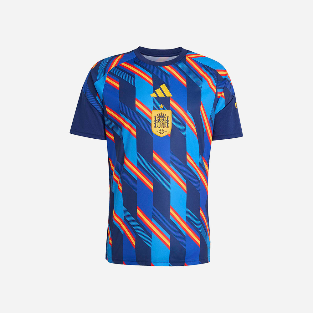 Áo Đá Bóng Nam Adidas Sân Nhà Spain Pre Match - Xanh Navy