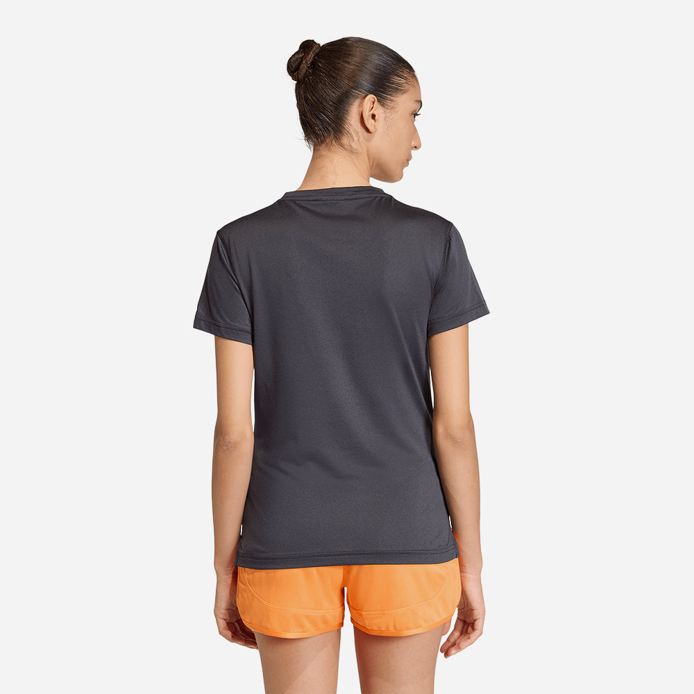 Áo Thun Nữ Adidas Workout Essentials V-Neck - Xám - Supersports Vietnam