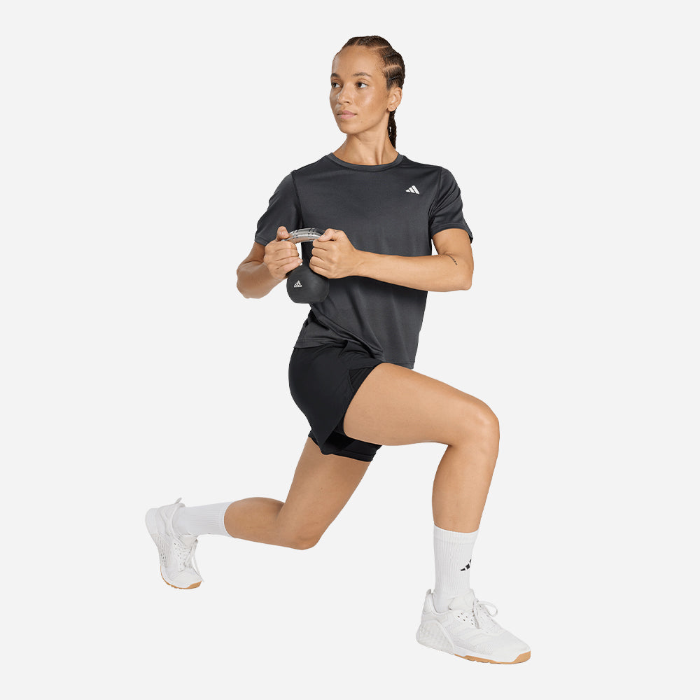 Áo Thun Nữ Adidas Workout Essentials - Đen - Supersports Vietnam