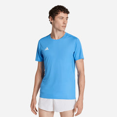 Áo Thun Nam Adidas Adizero Essentials Running - Xanh Dương - Supersports Vietnam
