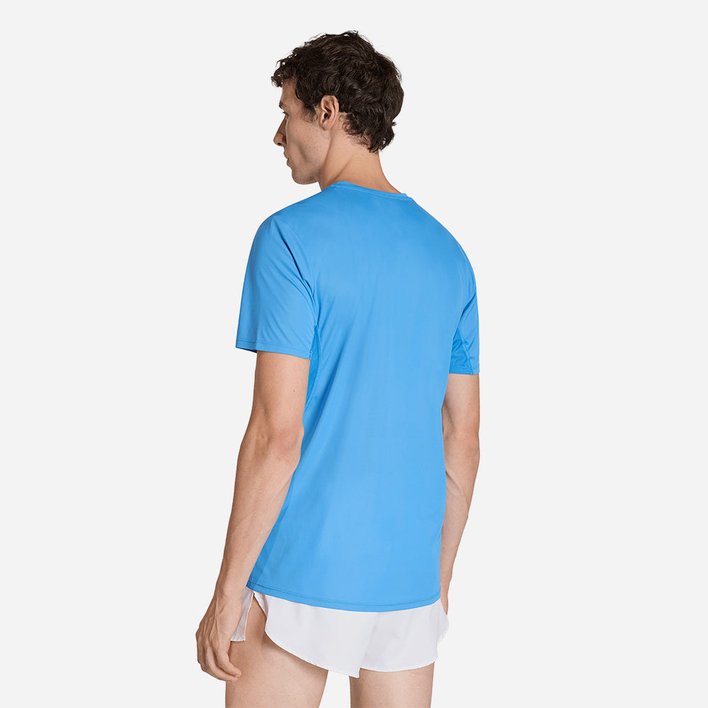 Áo Thun Nam Adidas Adizero Essentials Running - Xanh Dương - Supersports Vietnam