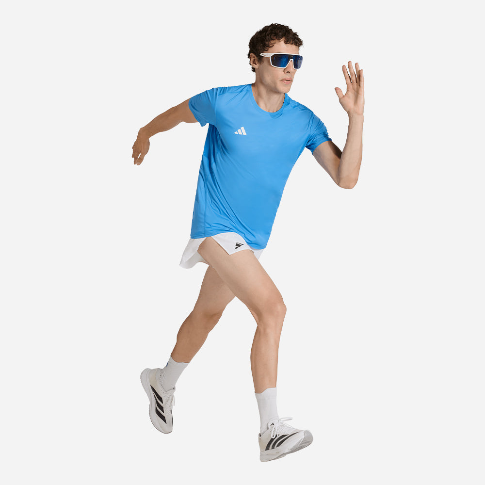 Áo Thun Nam Adidas Adizero Essentials Running - Xanh Dương - Supersports Vietnam