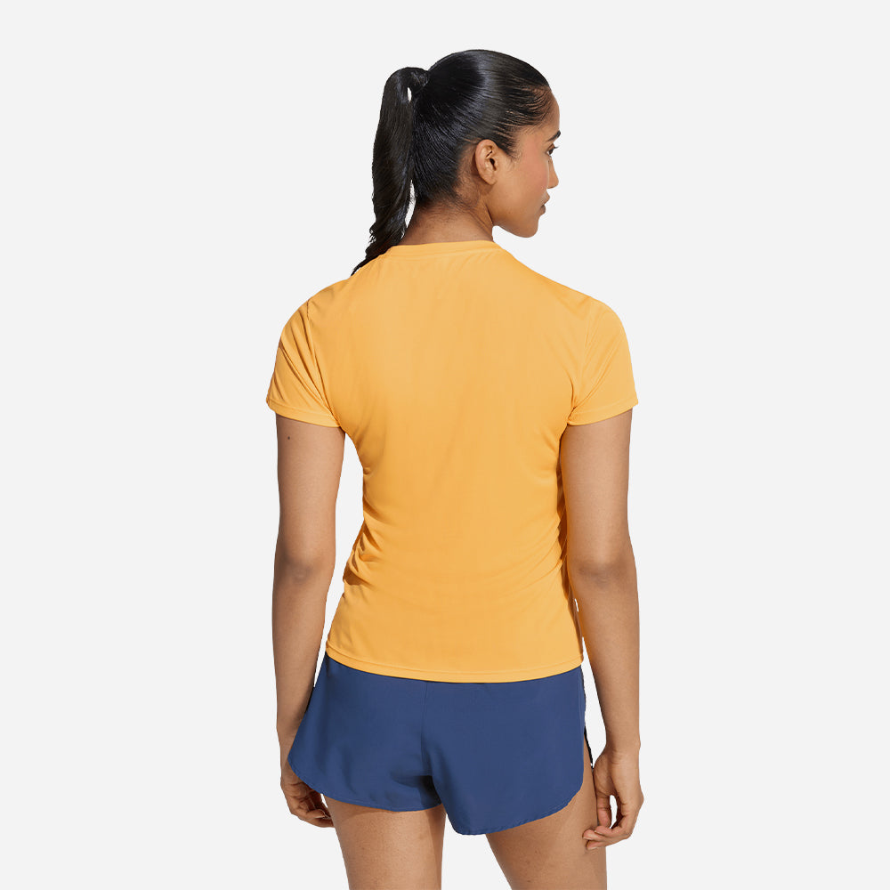 Áo Thun Nữ Adidas Adizero Essentials Running - Vàng - Supersports Vietnam