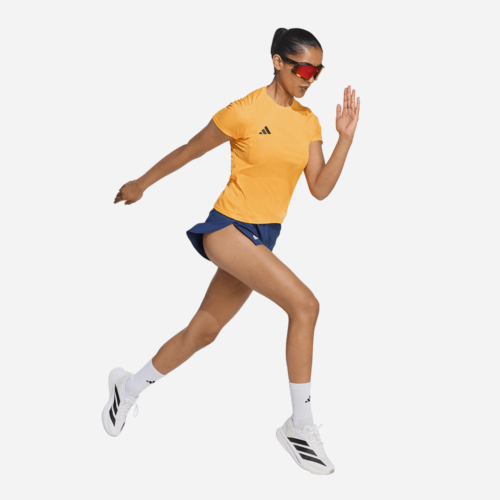Áo Thun Nữ Adidas Adizero Essentials Running - Vàng - Supersports Vietnam