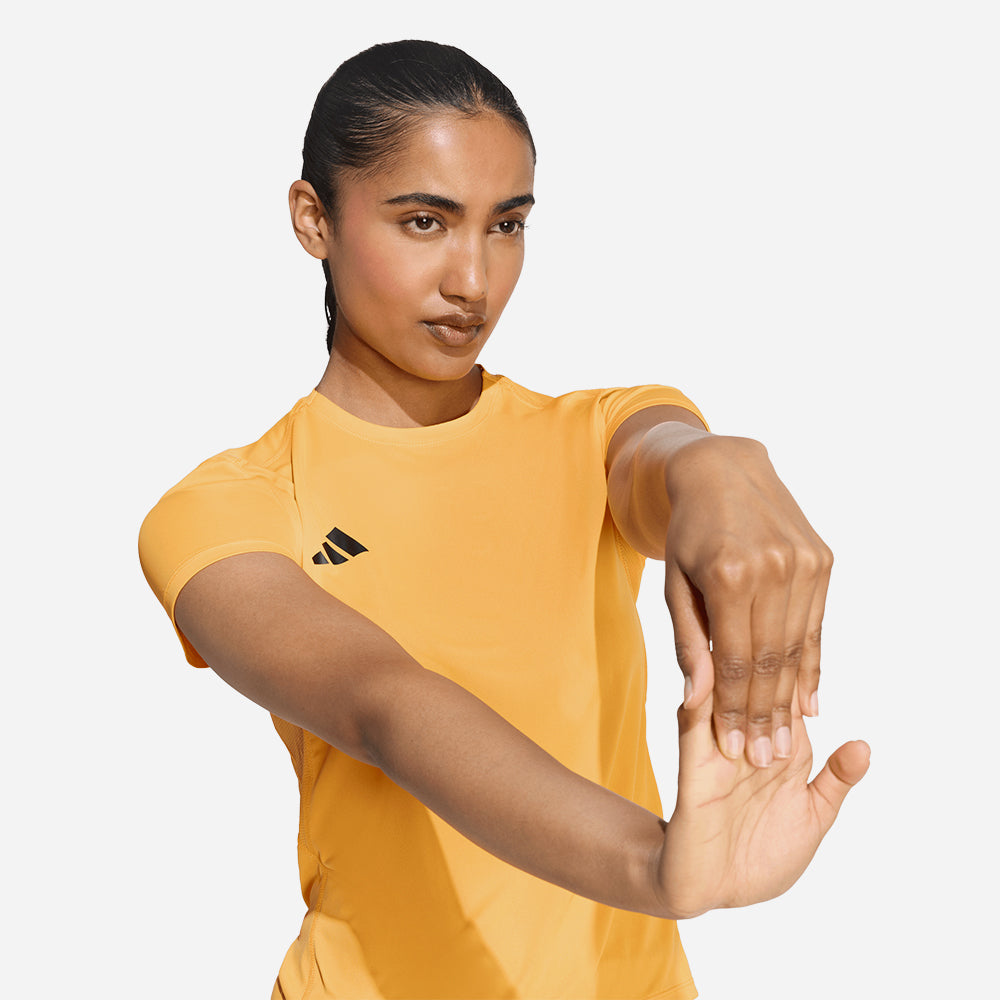 Áo Thun Nữ Adidas Adizero Essentials Running - Vàng - Supersports Vietnam