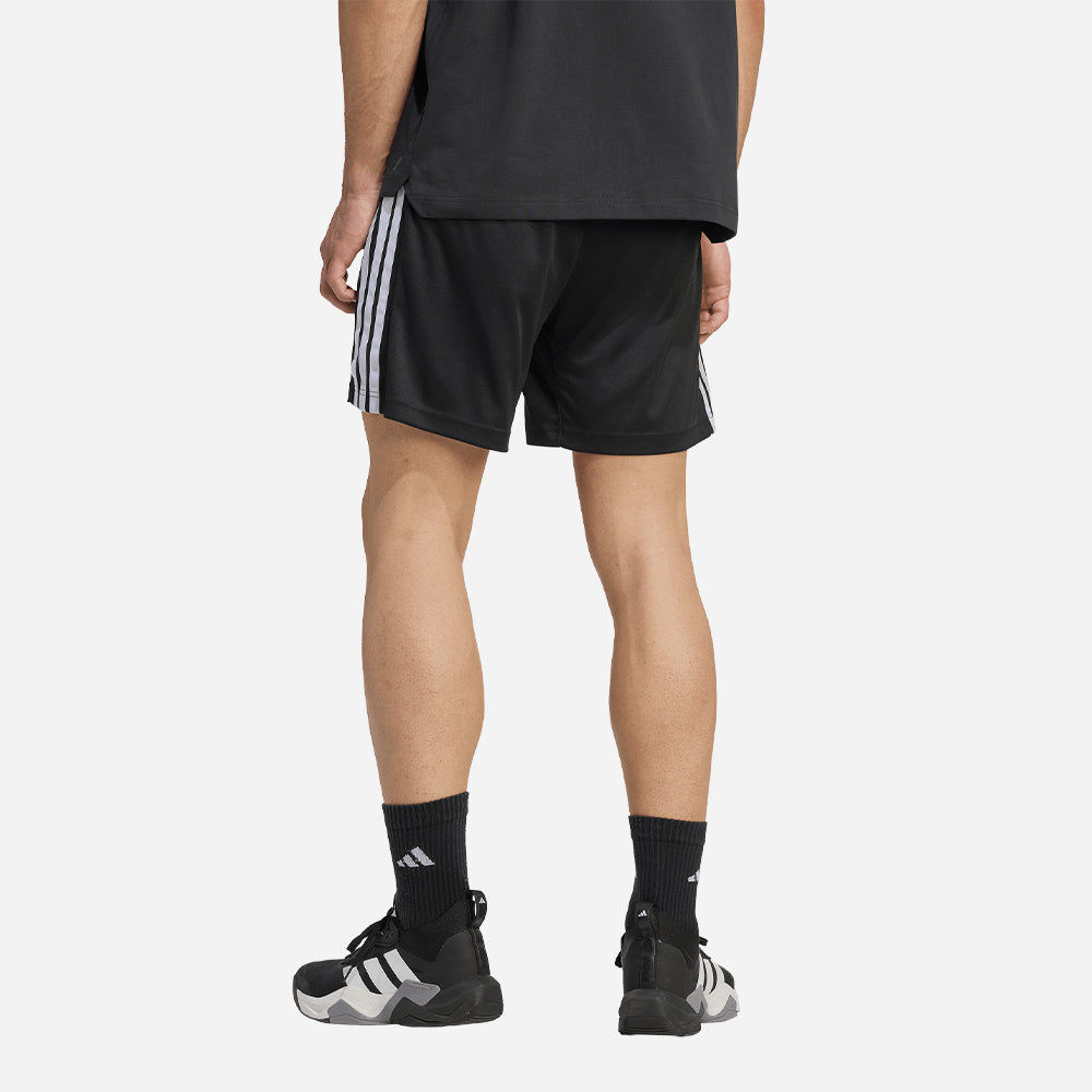 Quần Ngắn Thể Thao Nam Adidas Workout Essentials Base 3-Stripes Pique - Đen - Supersports Vietnam