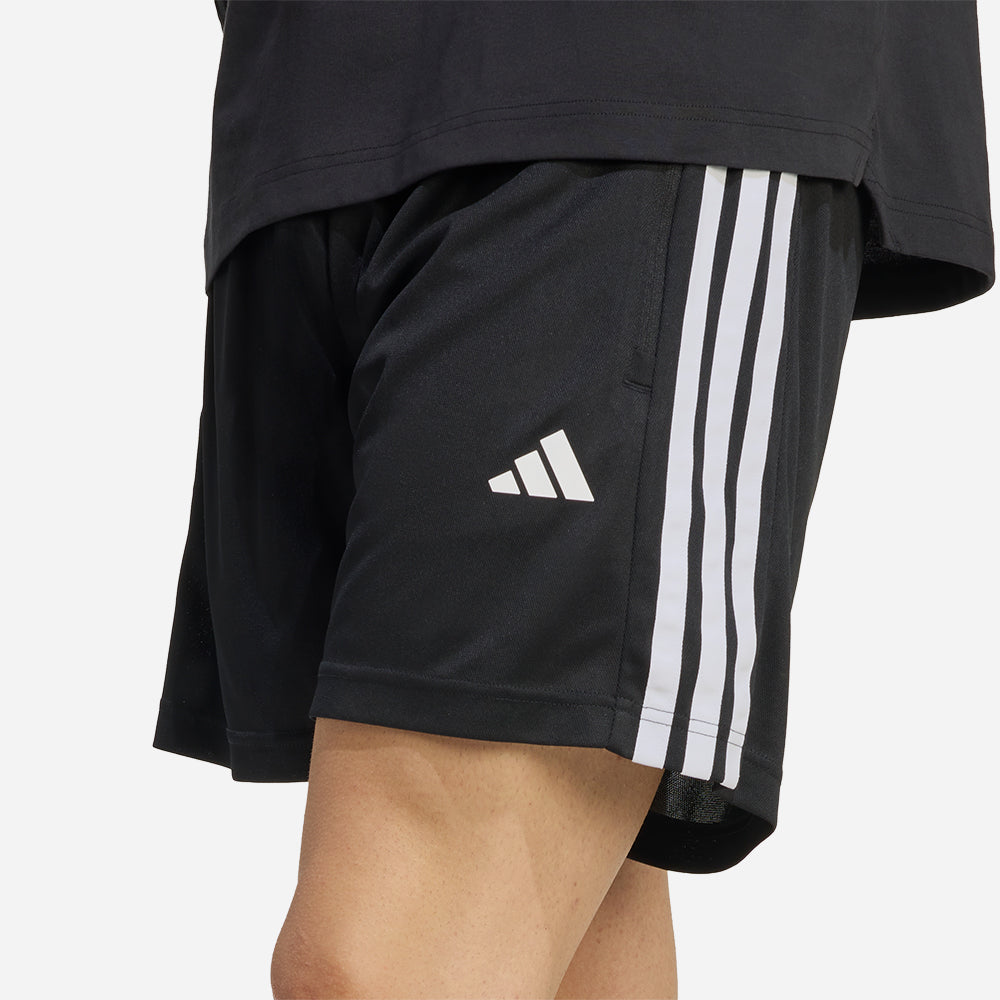 Quần Ngắn Thể Thao Nam Adidas Workout Essentials Base 3-Stripes Pique - Đen - Supersports Vietnam