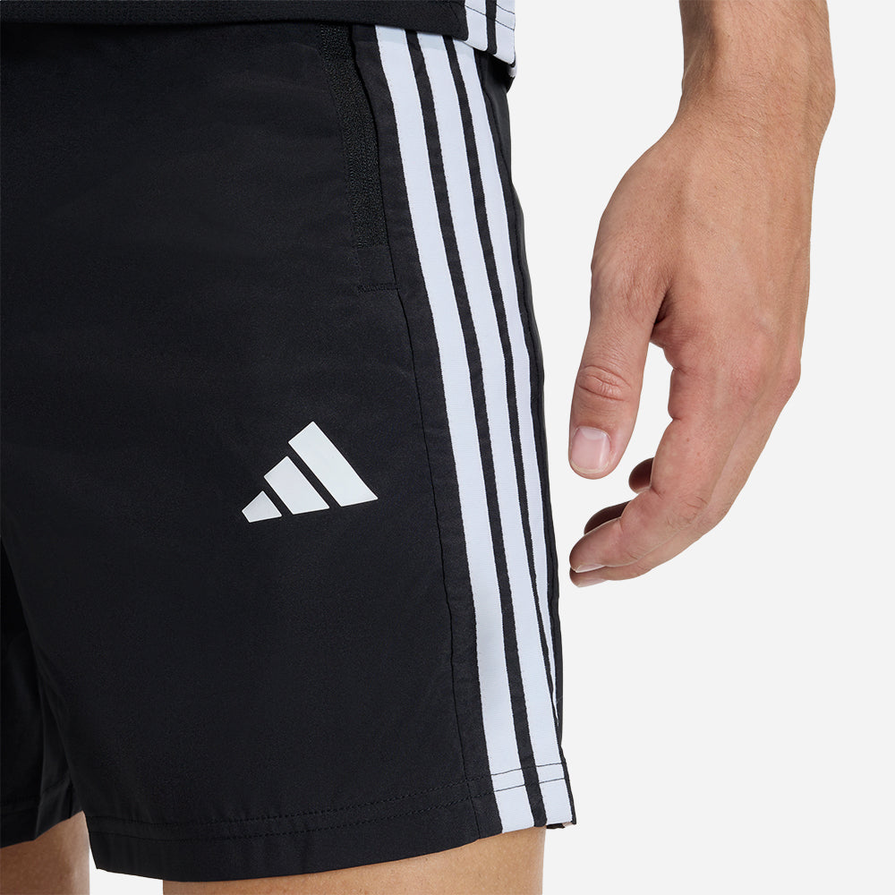 Quần Ngắn Thể Thao Nam Adidas Workout Essentials Base 3 Stripes Woven - Đen - Supersports Vietnam