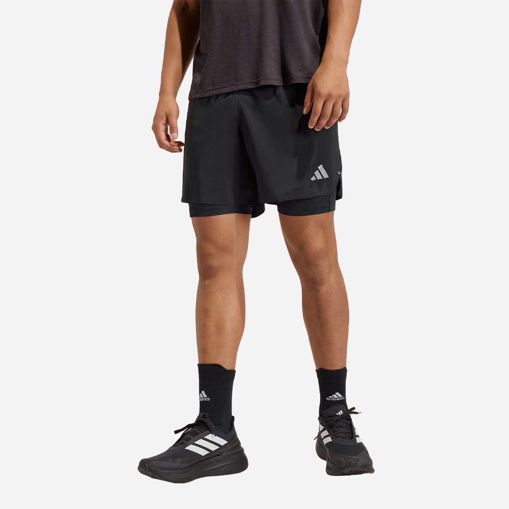 Quần Ngắn Thể Thao Nam Adidas Adi365 Running Essentials 2In1 - Đen - Supersports Vietnam