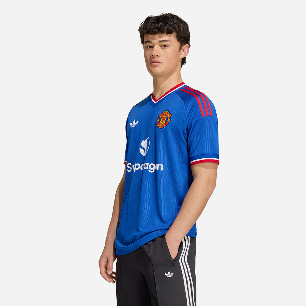 Áo Đá Bóng Nam Adidas Sân Khách Manchester United 26/27 Replica - Xanh Dương - Supersports Vietnam