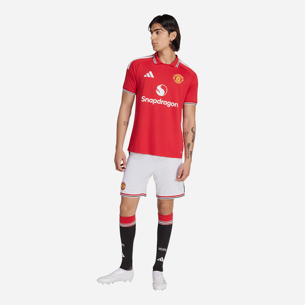 Quần Ngắn Thể Thao Nam Adidas Sân Nhà Manchester United Fc 26/27 Replica - Trắng - Supersports Vietnam