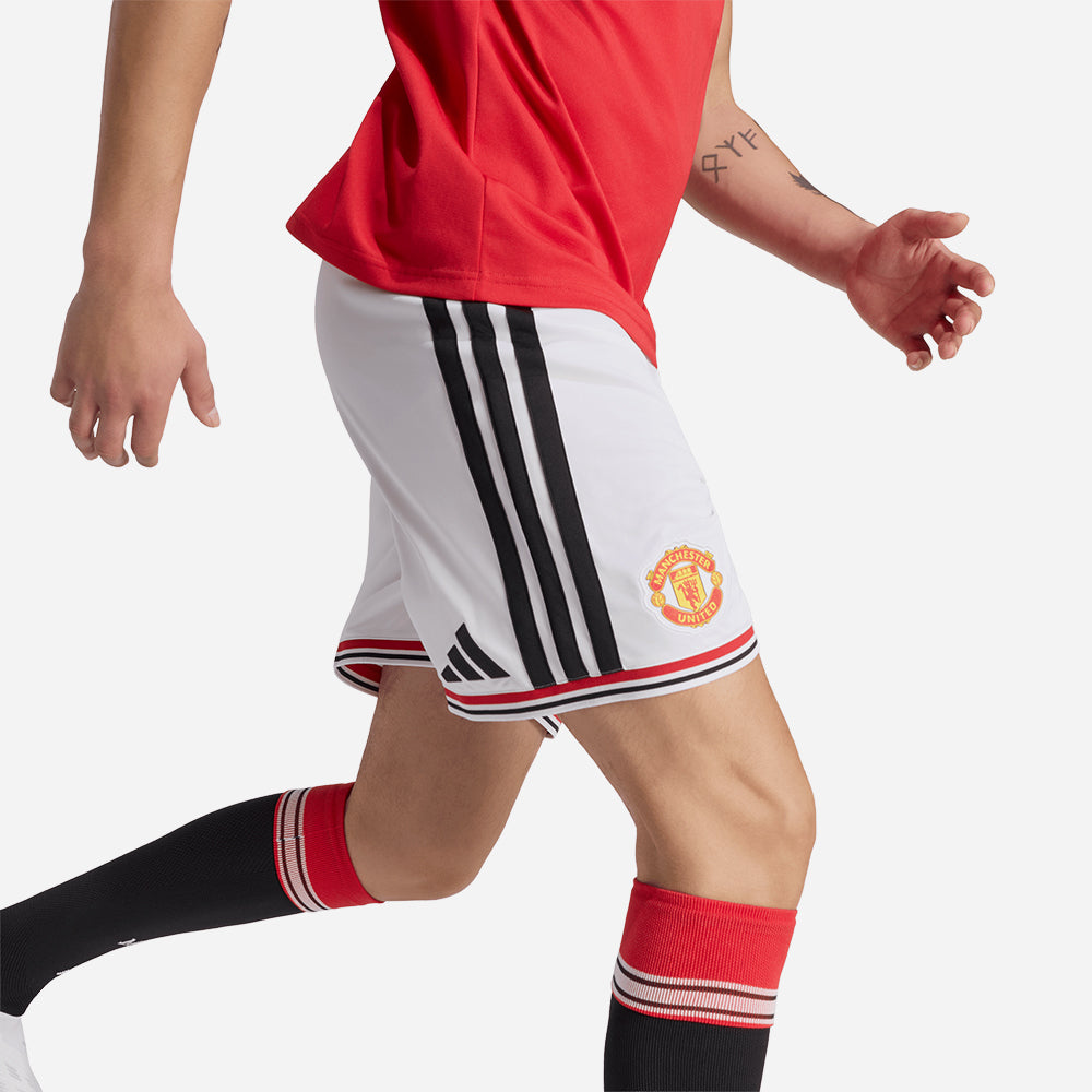 Quần Ngắn Thể Thao Nam Adidas Sân Nhà Manchester United Fc 26/27 Replica - Trắng - Supersports Vietnam