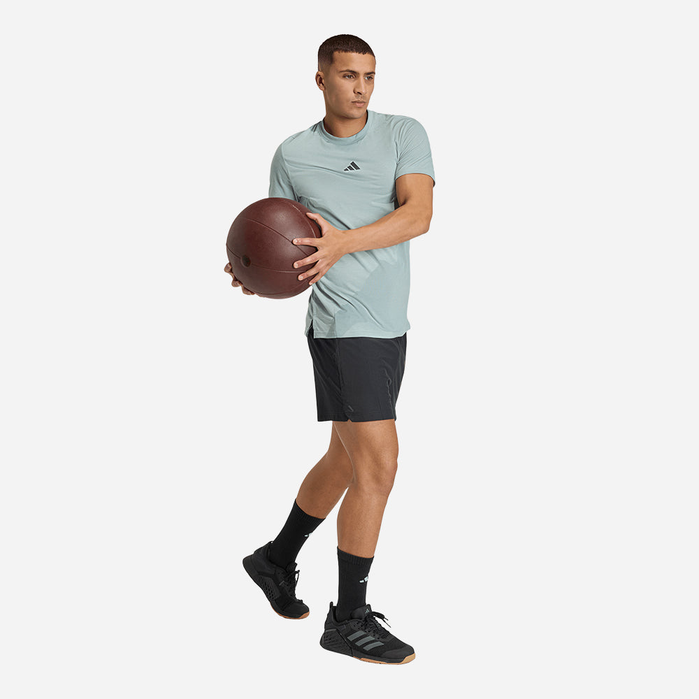 Áo Thun Nam Adidas Designed For Training Workout - Xanh Mint - Supersports Vietnam