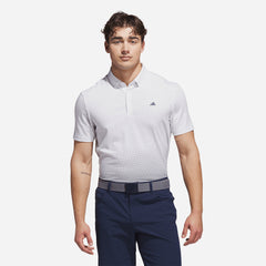 Áo Polo Nam Adidas Go-To Rise Print - Trắng - Supersports Vietnam