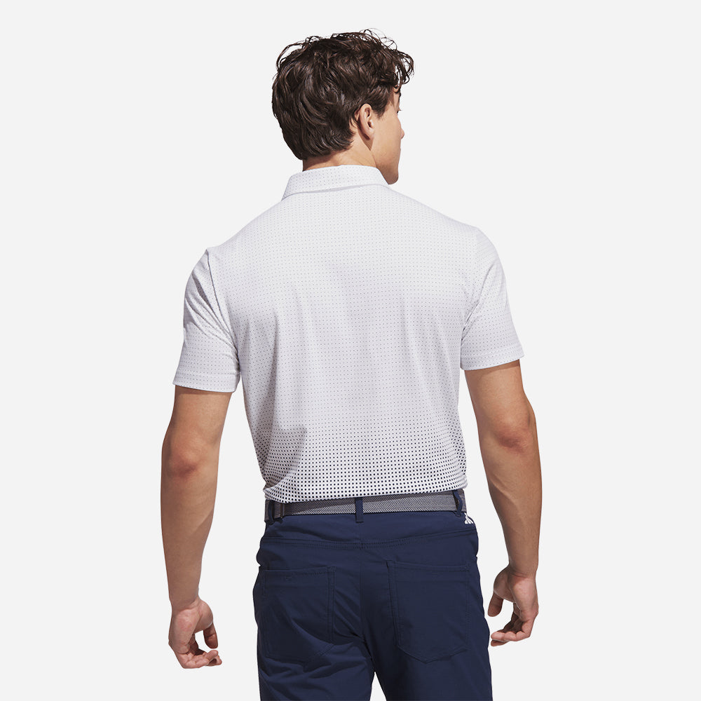 Áo Polo Nam Adidas Go-To Rise Print - Trắng - Supersports Vietnam