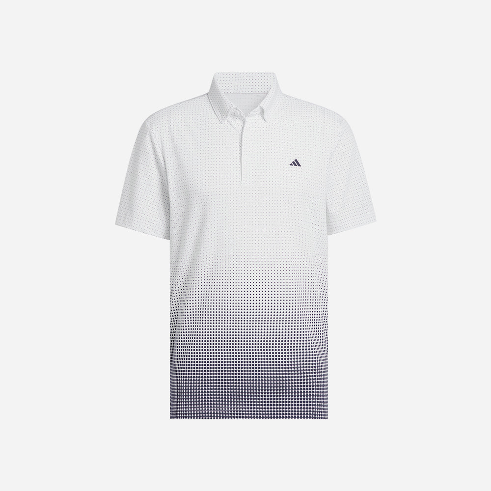 Áo Polo Nam Adidas Go-To Rise Print - Trắng - Supersports Vietnam