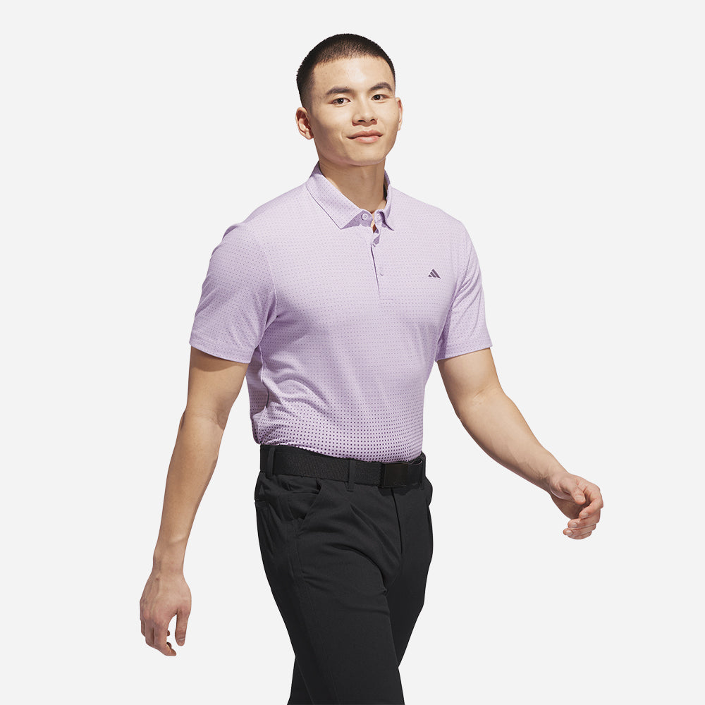 Áo Polo Nam Adidas Go-To Rise Print - Hồng - Supersports Vietnam