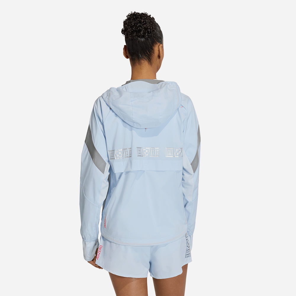 Áo Khoác Nữ Adidas Adizero Ekiden Running - Xanh Dương - Supersports Vietnam