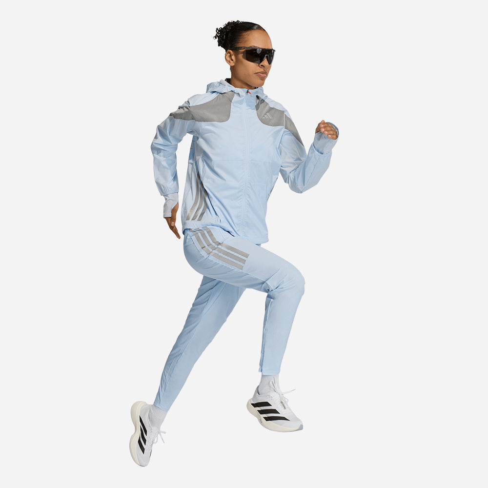 Áo Khoác Nữ Adidas Adizero Ekiden Running - Xanh Dương - Supersports Vietnam