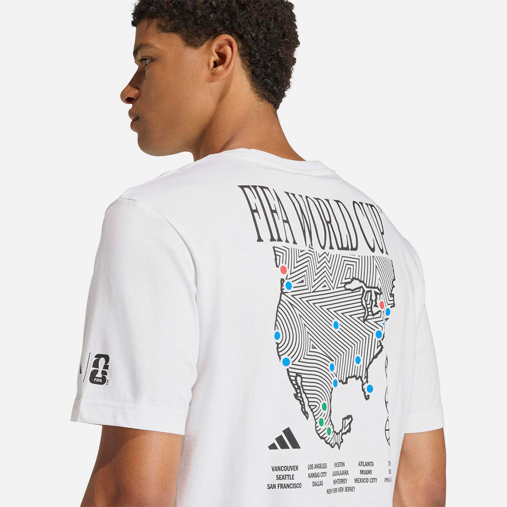 Áo Thun Nam Adidas Fifa World Cup 26™ Map Graphic - Trắng - Supersports Vietnam