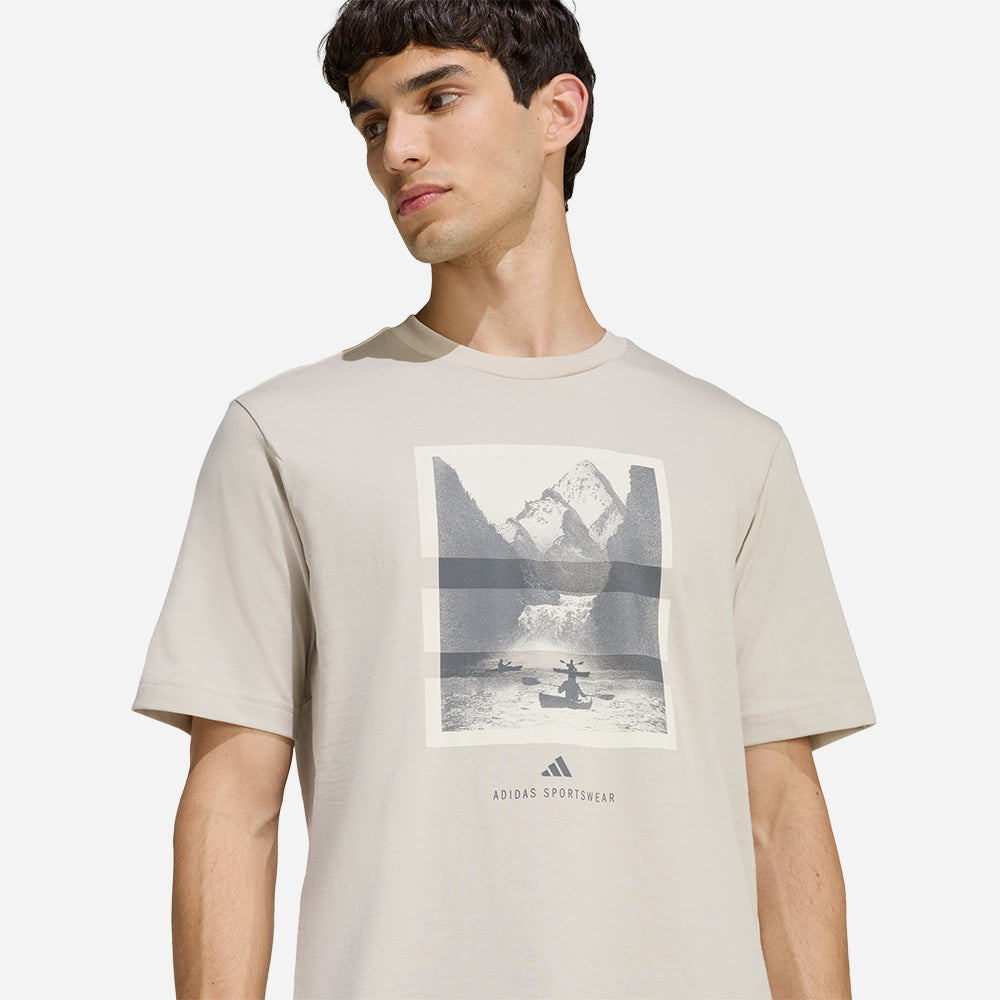 Áo Thun Nam Adidas Outdoor Kayaking Graphic - Be - Supersports Vietnam