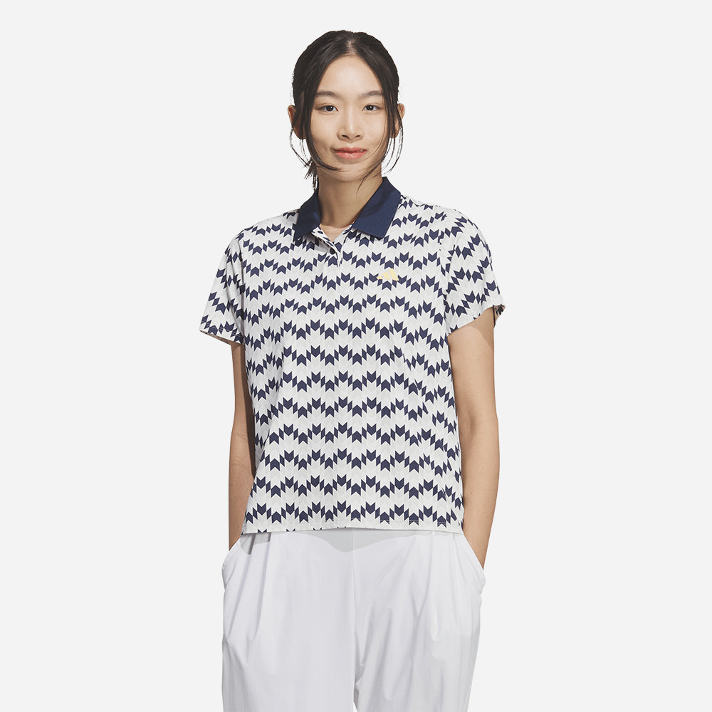 Áo Polo Nữ Adidas Ultimate365 All Over Print Climacool - Trắng - Supersports Vietnam