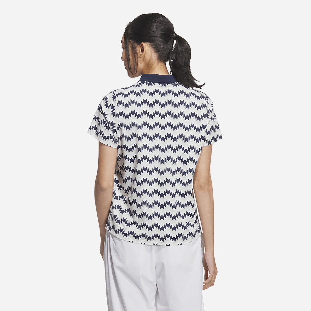 Áo Polo Nữ Adidas Ultimate365 All Over Print Climacool - Trắng - Supersports Vietnam