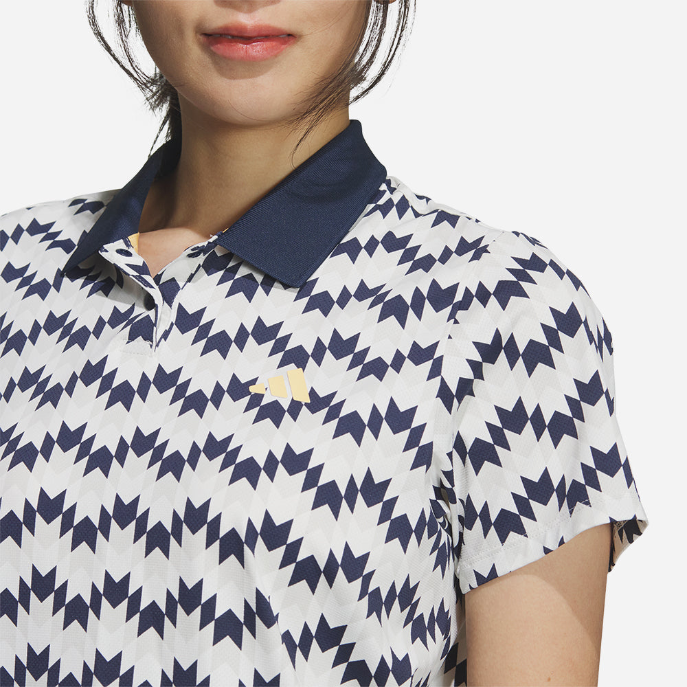Áo Polo Nữ Adidas Ultimate365 All Over Print Climacool - Trắng - Supersports Vietnam