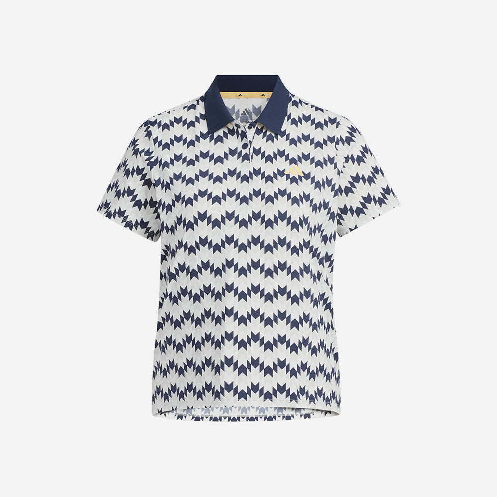 Áo Polo Nữ Adidas Ultimate365 All Over Print Climacool - Trắng - Supersports Vietnam