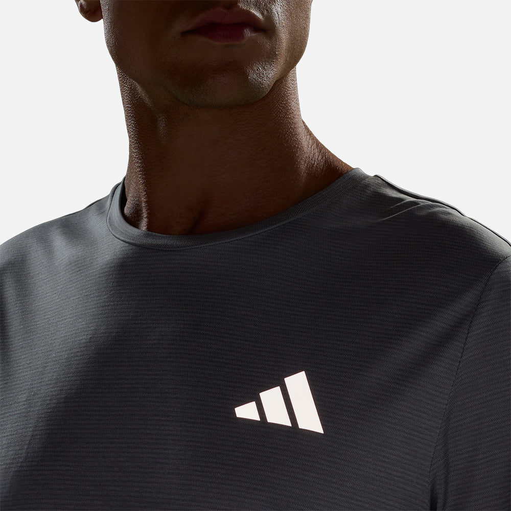 Áo Thun Nam Adidas Run Essentials - Xám - Supersports Vietnam