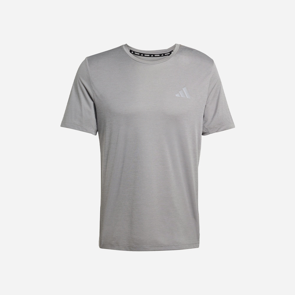 Áo Thun Nam Adidas Run Essentials - Xám - Supersports Vietnam