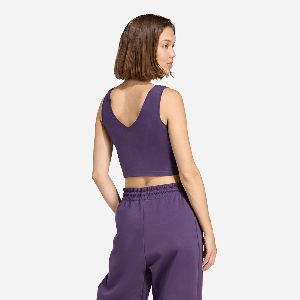 Áo Ba Lỗ Nữ Adidas Essentials Small Logo - Tím - Supersports Vietnam