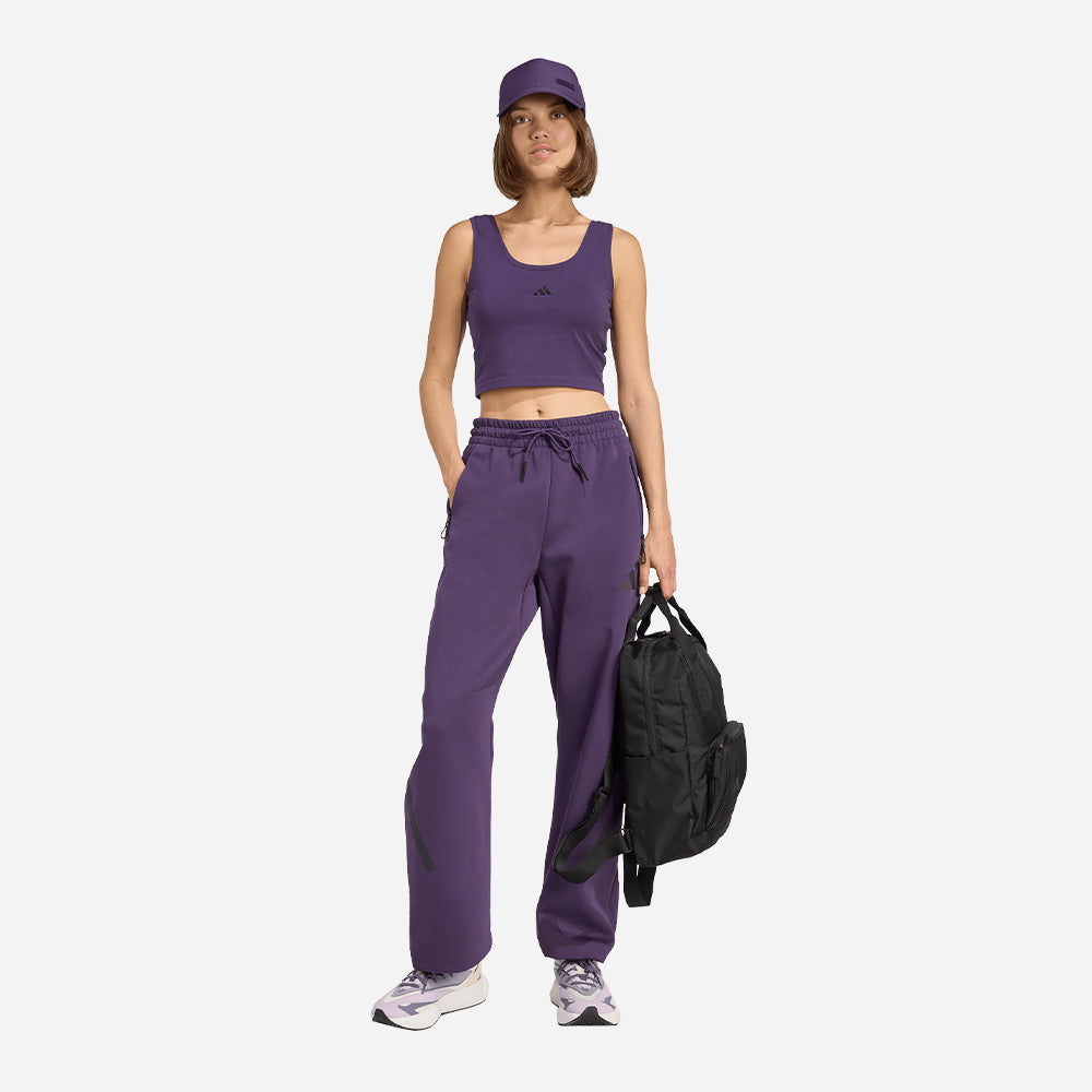 Áo Ba Lỗ Nữ Adidas Essentials Small Logo - Tím - Supersports Vietnam