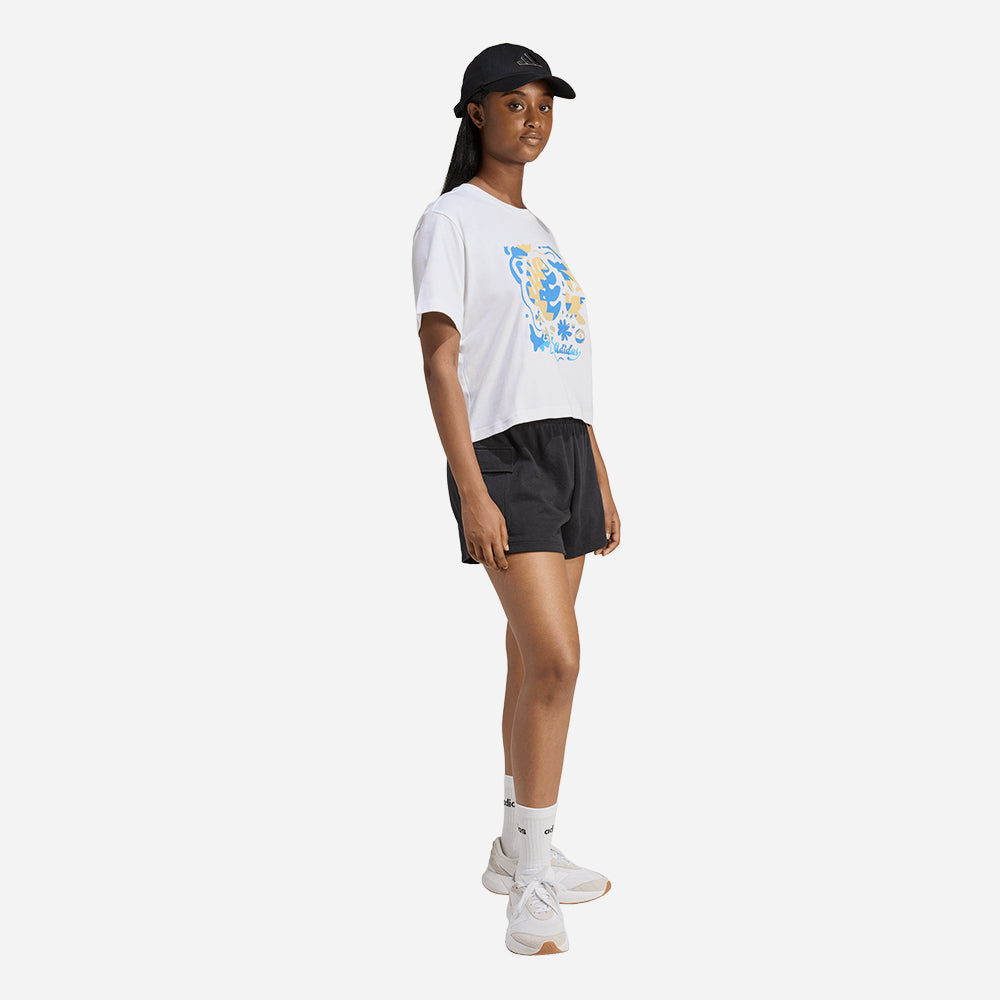 Áo Thun Nữ Adidas House Of Tiro Community Graphic - Trắng - Supersports Vietnam