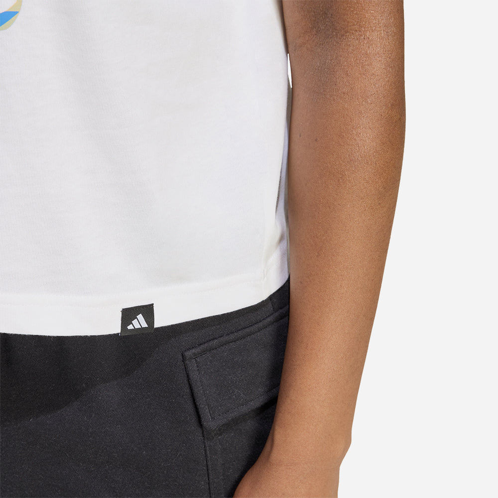 Áo Thun Nữ Adidas House Of Tiro Community Graphic - Trắng - Supersports Vietnam