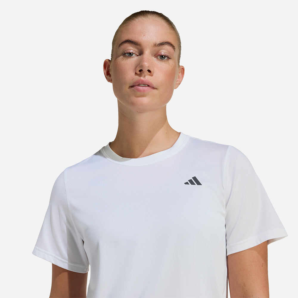 Áo Thun Nữ Adidas Workout Essentials Crew Neck - Trắng - Supersports Vietnam