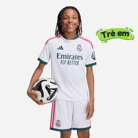 Áo Đá Bóng Trẻ Em Adidas Sân Nhà Real Madrid 26/27 Replica 
