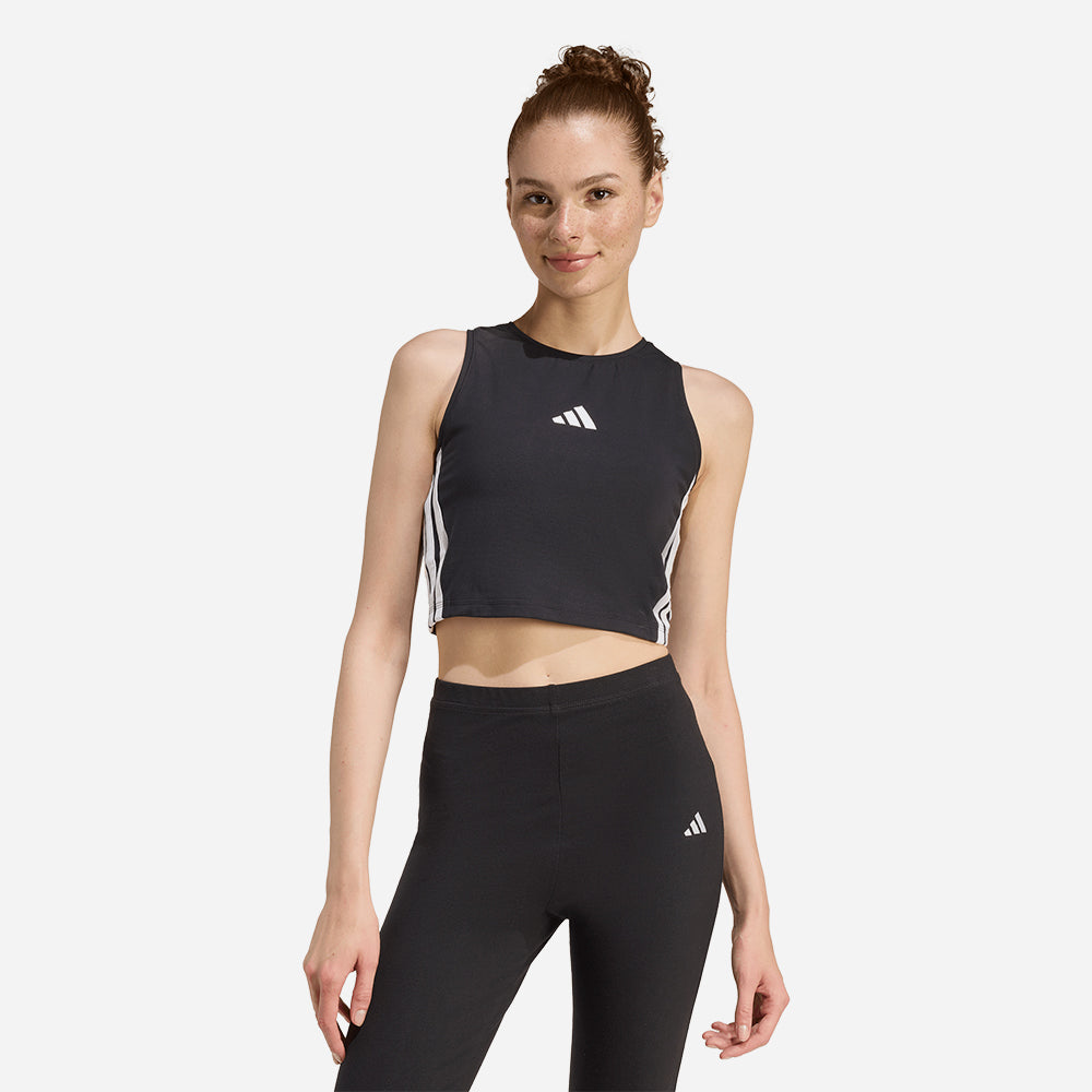 Áo Ba Lỗ Nữ Adidas Essentials 3-Stripes Padded - Đen - Supersports Vietnam