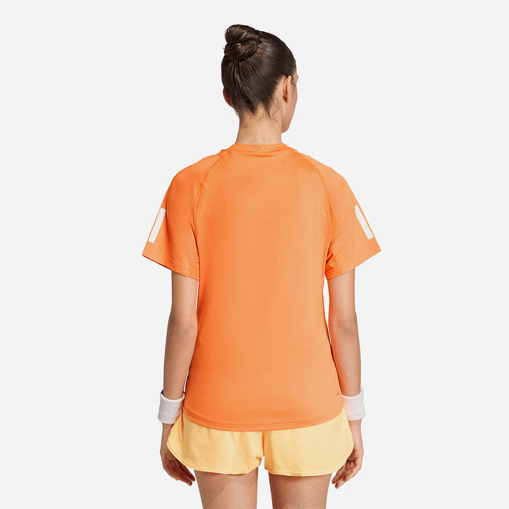 Áo Thun Nữ Adidas Club 3-Stripes Tennis Climacool - Cam - Supersports Vietnam