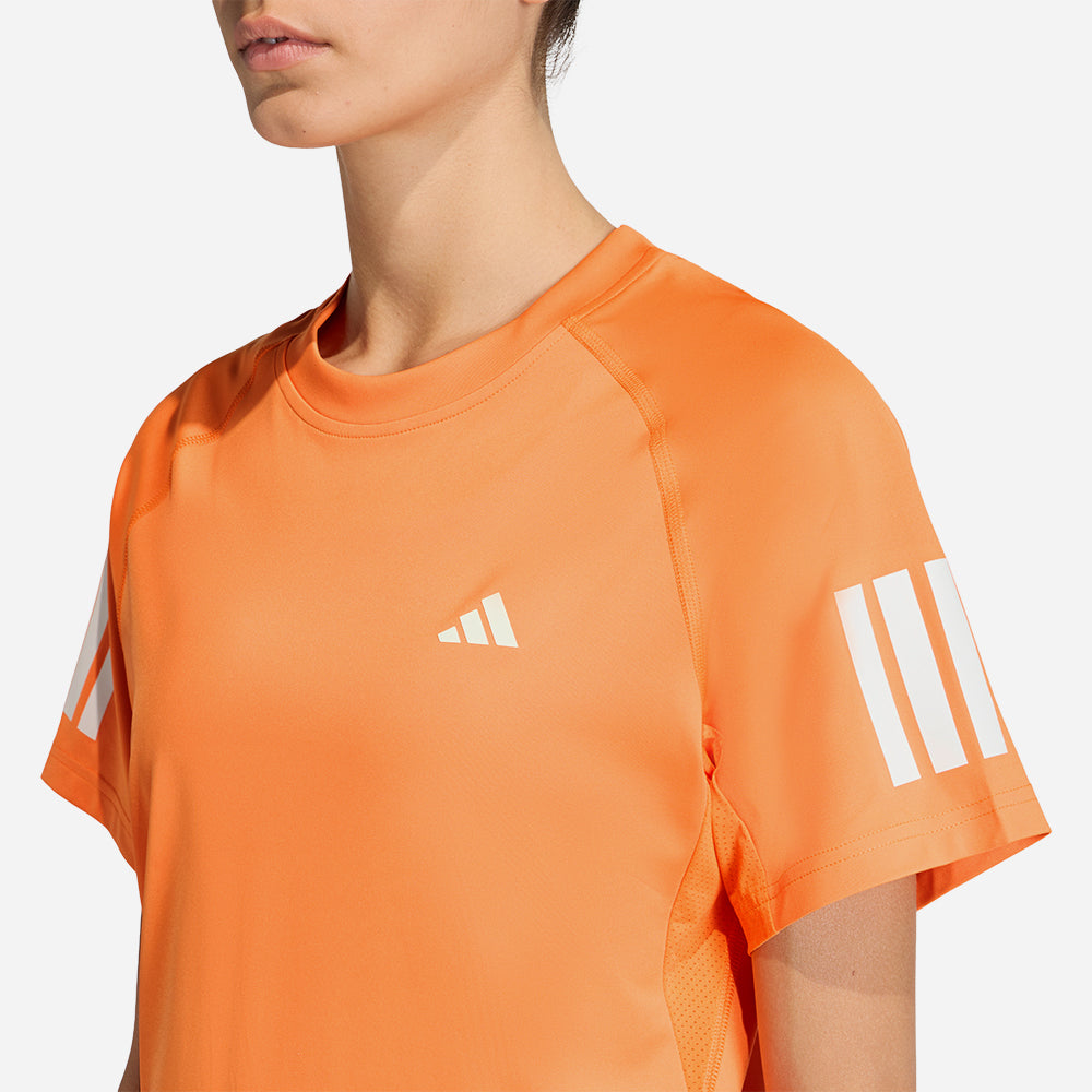 Áo Thun Nữ Adidas Club 3-Stripes Tennis Climacool - Cam - Supersports Vietnam