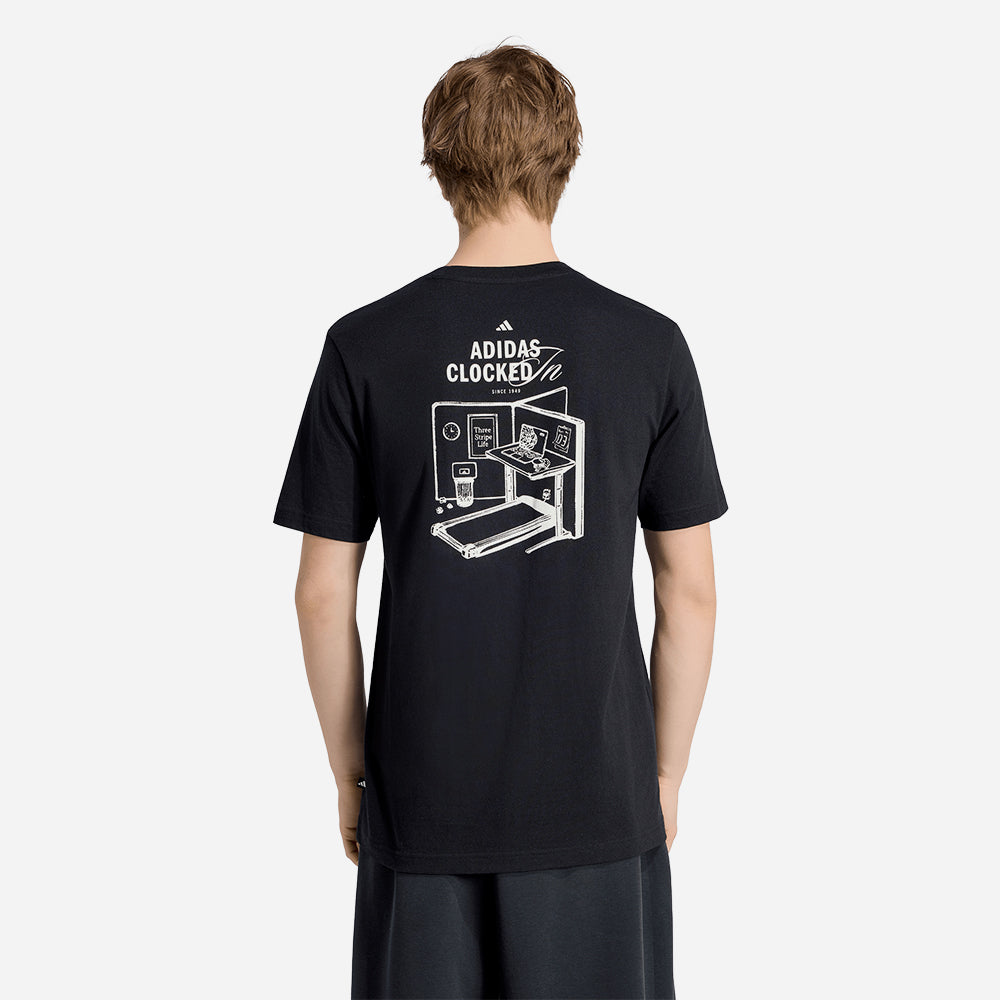 Áo Thun Nam Adidas Clocked In Office Graphic - Supersports Vietnam