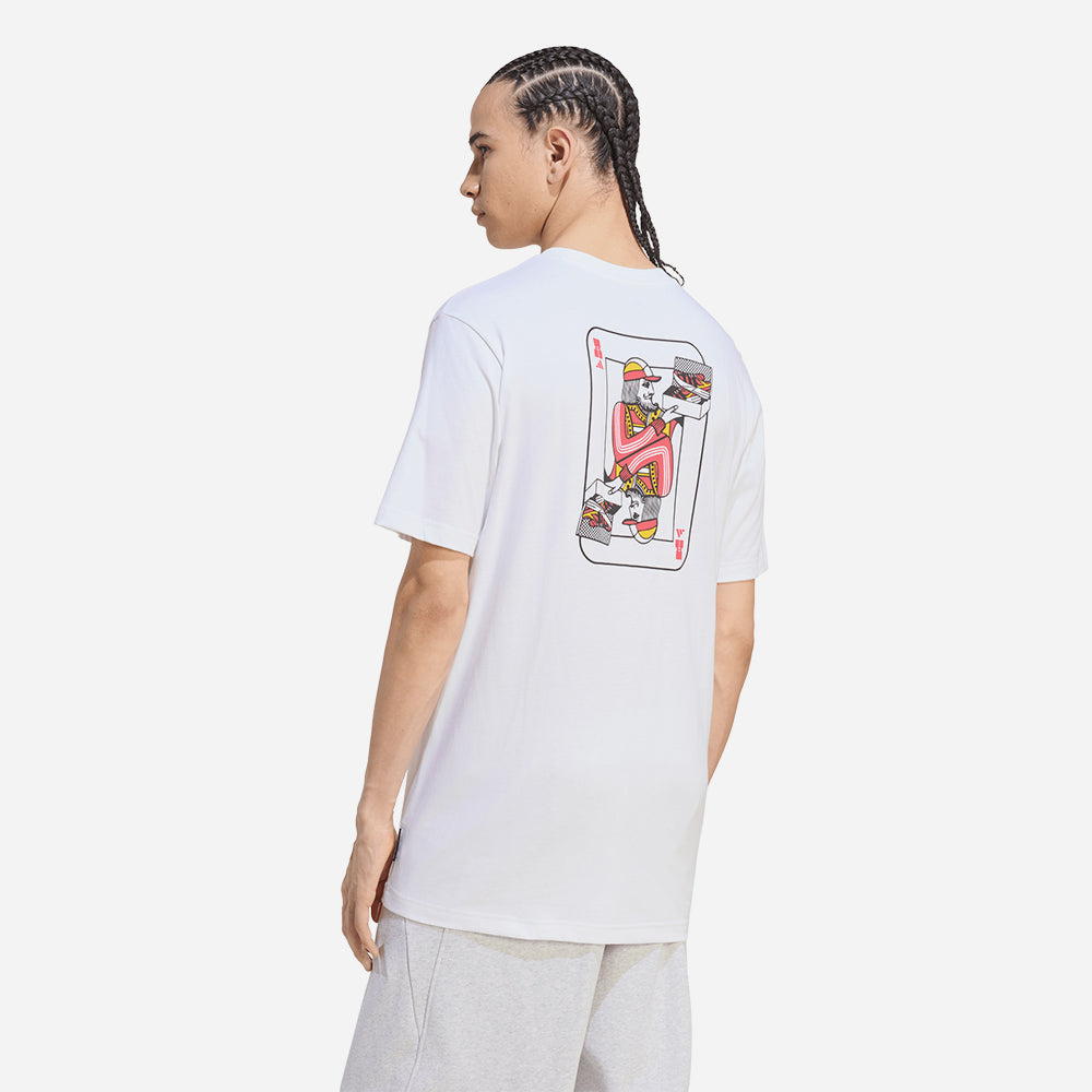 Áo Thun Nam Adidas Novelty Cards Graphic - Trắng - Supersports Vietnam