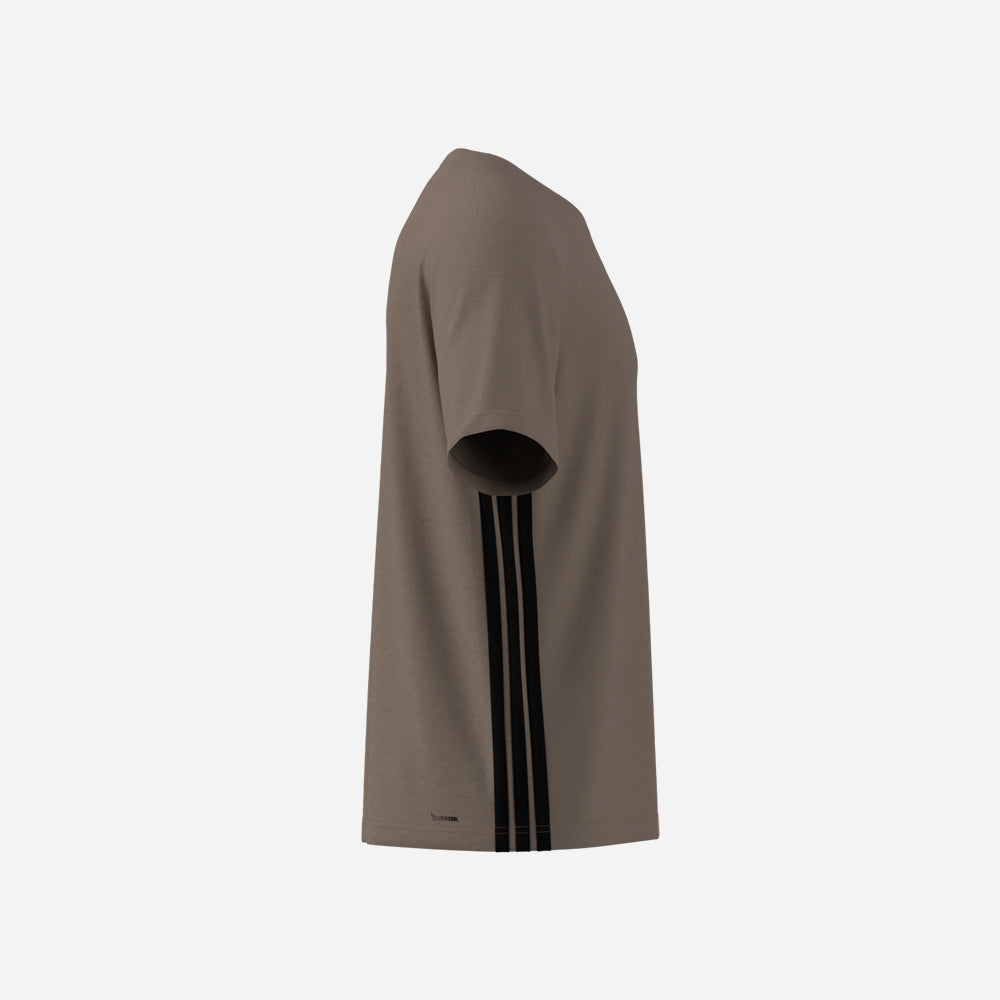 Áo Thun Nam Adidas Workout Essentials Feelready 3 Stripes - Nâu - Supersports Vietnam